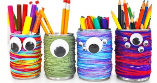 Create with Christa: Yarn Pencil Holder